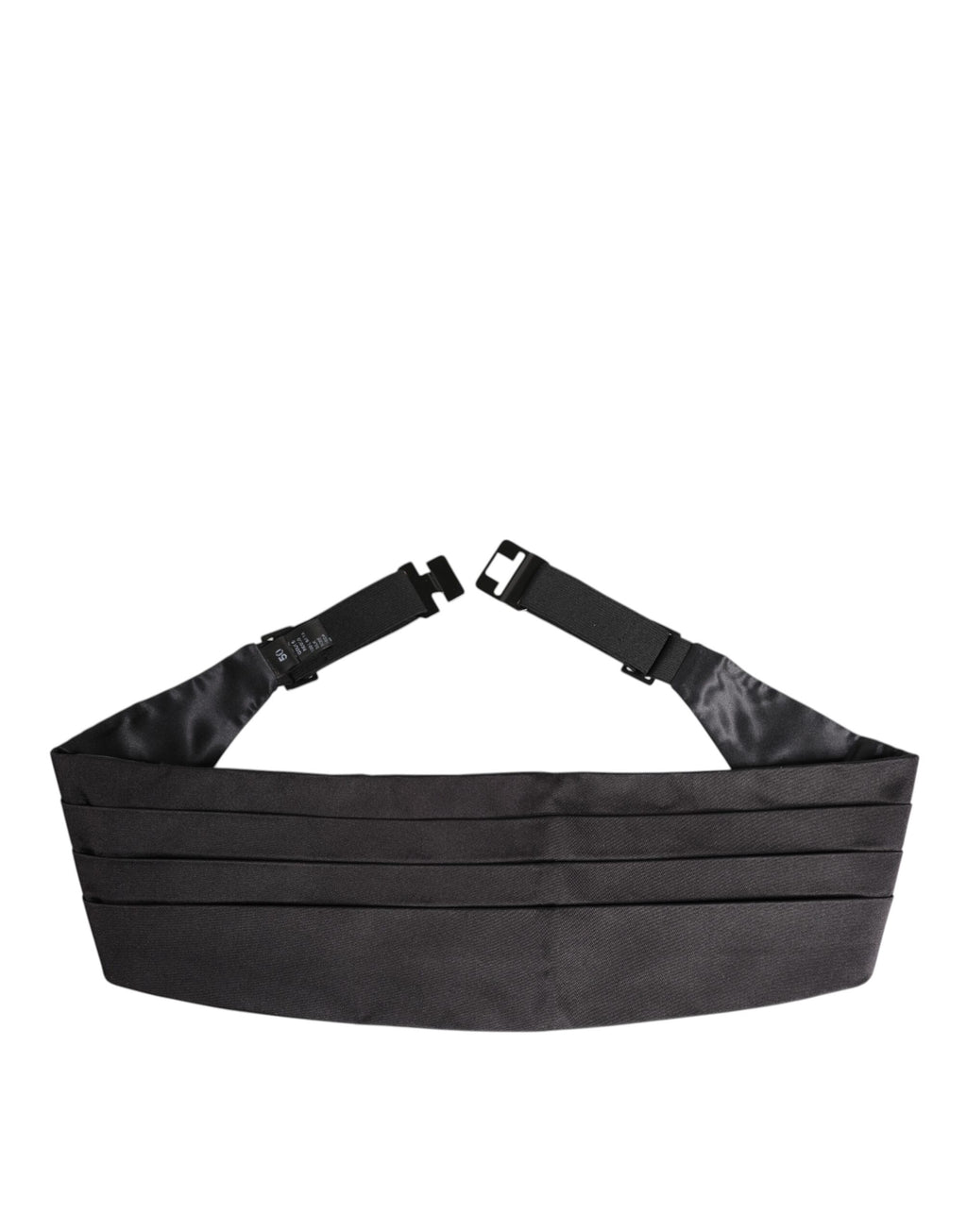 Schwarzer Herren Kummerbund aus 100 % Seide, breite Taille