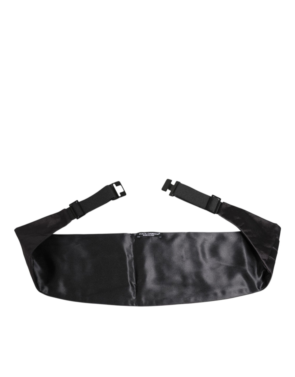 Schwarzer Herren Kummerbund aus 100 % Seide, breite Taille