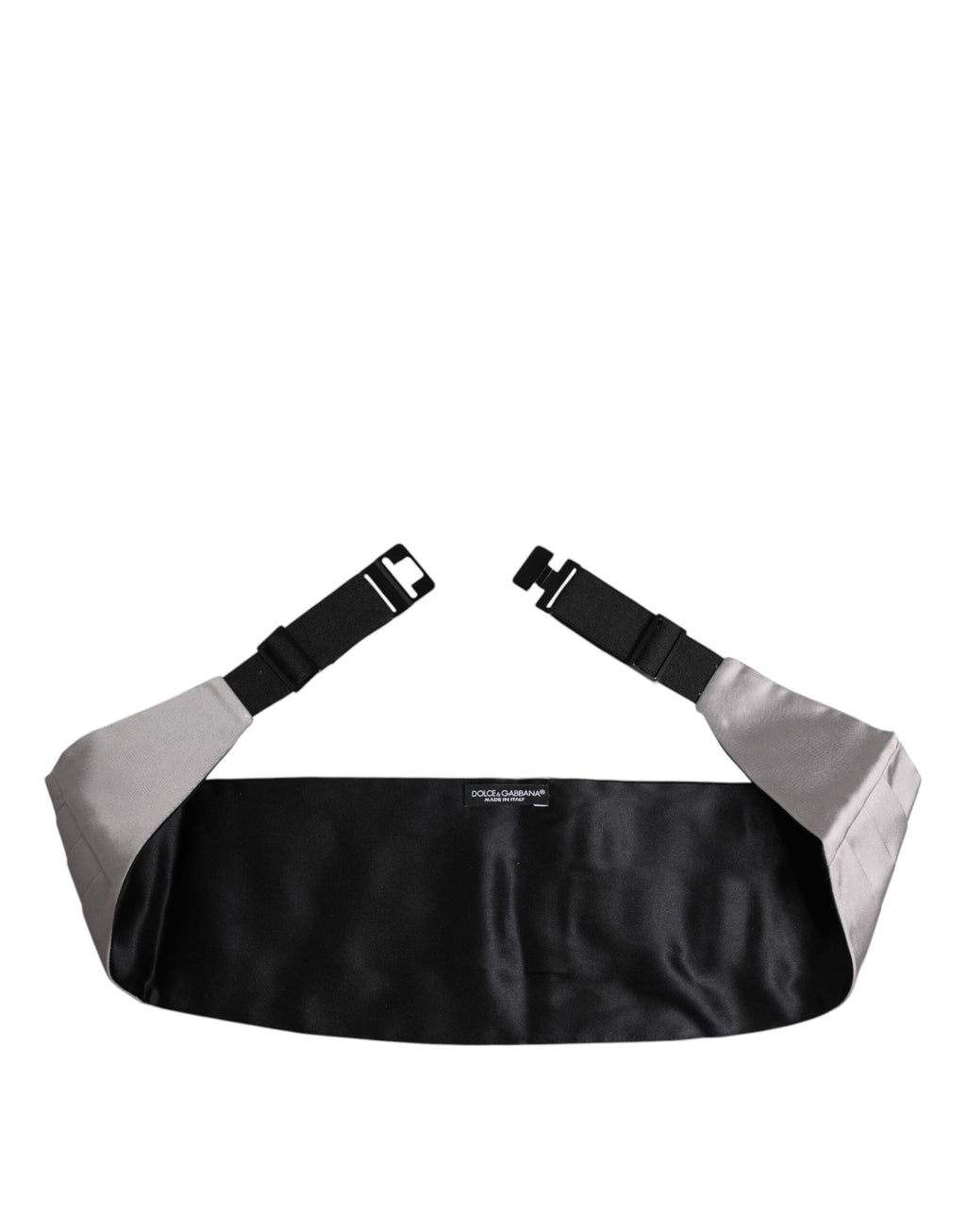 Grauer Herren-Gürtel 100 % Seide Breite Taille Kummerbund
