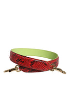 Cinturino a spalla accessorio per borsa in pelle esotica rossa