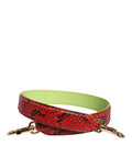 Cinturino a spalla accessorio per borsa in pelle esotica rossa