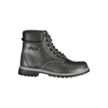 Schwarze Polyurethan Damen Stiefelette