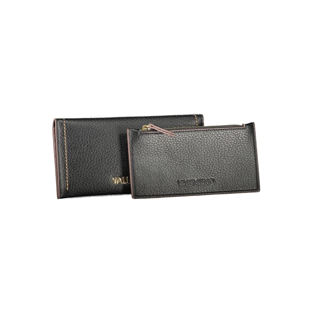 Black Polyurethane Women's Wallet