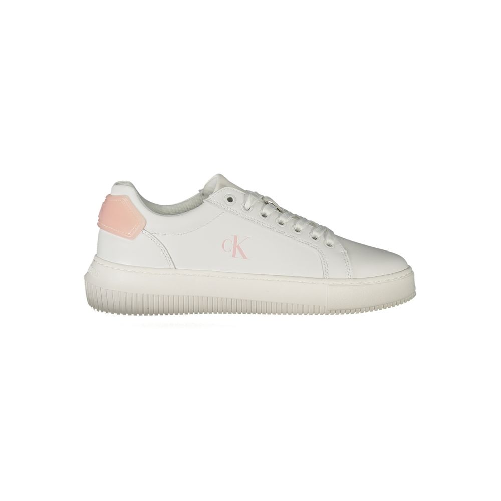 Sneaker für Damen aus weißem Polyurethan