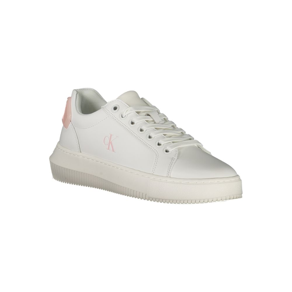 Sneaker für Damen aus weißem Polyurethan
