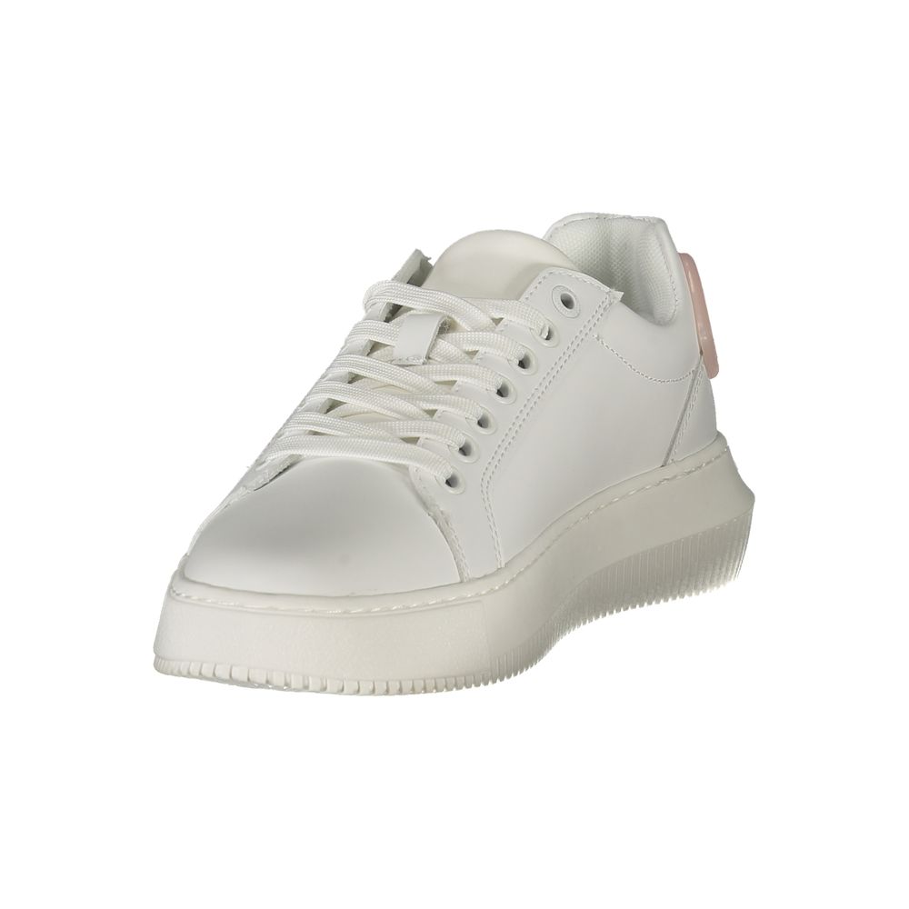 Sneaker für Damen aus weißem Polyurethan