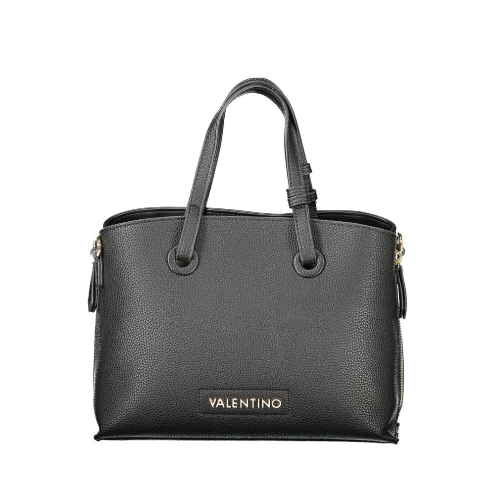 Damenhandtasche aus schwarzem Polyurethan