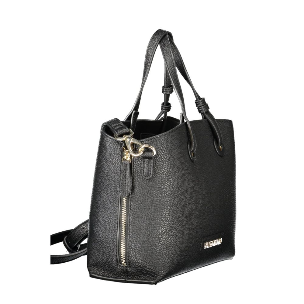 Damenhandtasche aus schwarzem Polyurethan