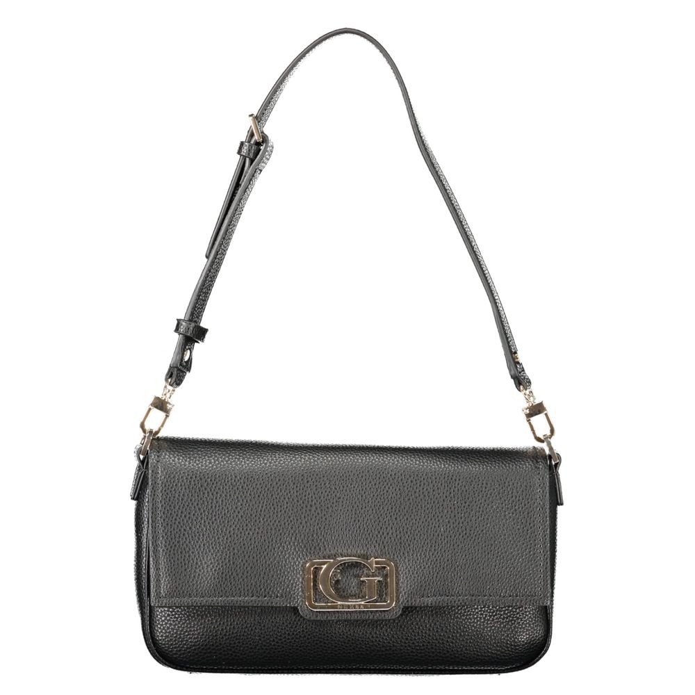 Black Polyurethane Women's Handbag