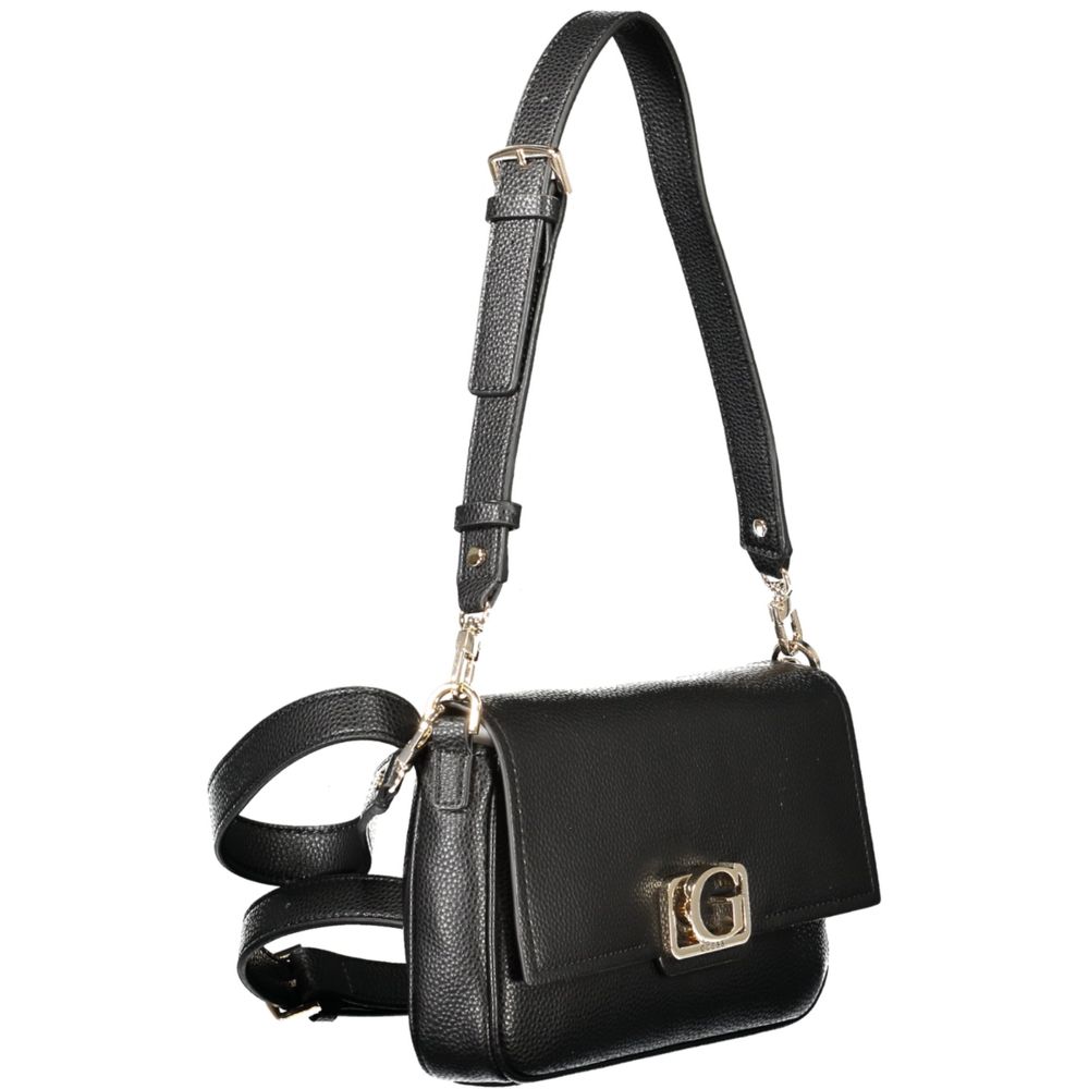 Black Polyurethane Women's Handbag