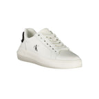 Weißer Polyurethan-Sneaker für Damen
