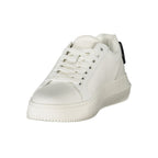 Weißer Polyurethan-Sneaker für Damen