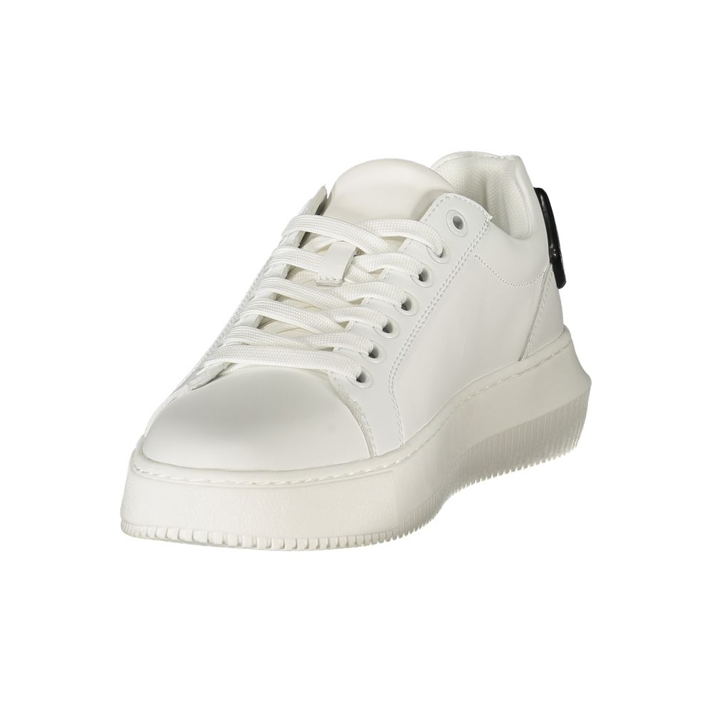 Weißer Polyurethan-Sneaker für Damen
