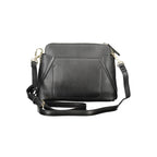 Black Polyurethane Shoulder Bag