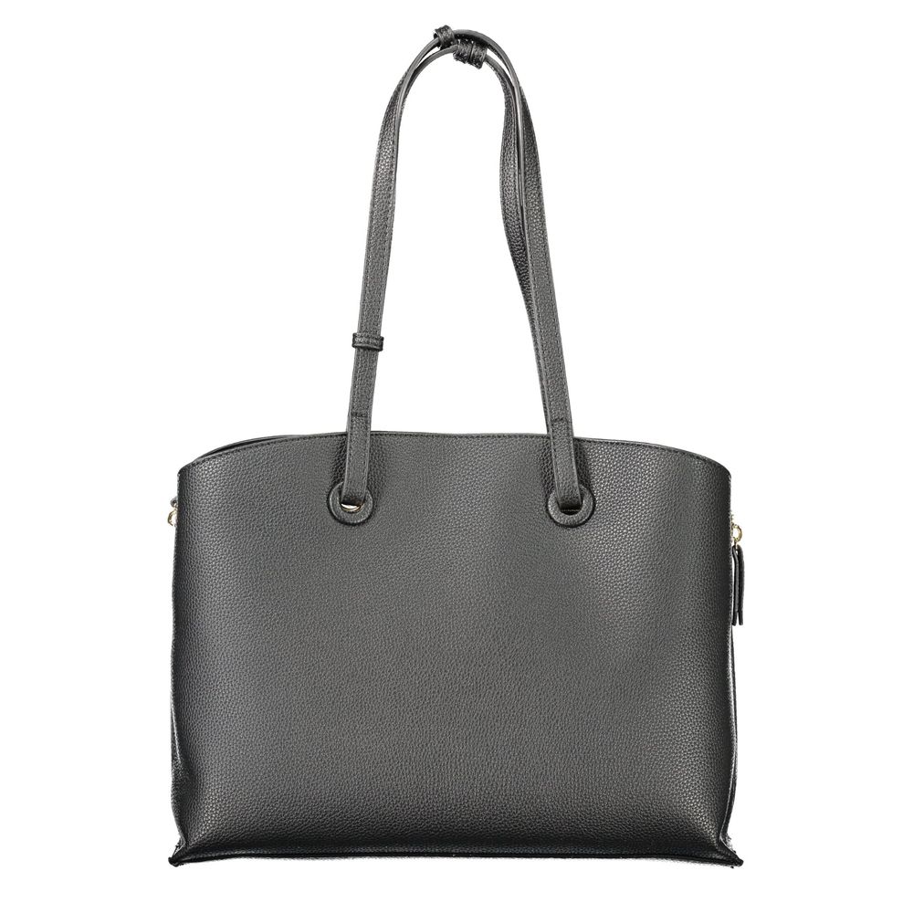 Black Polyurethane Women's Bag