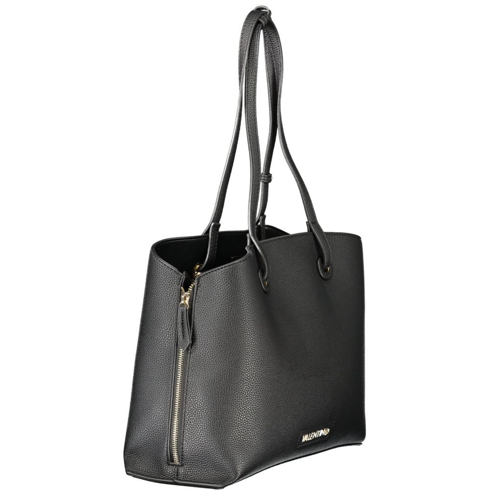Black Polyurethane Women's Bag