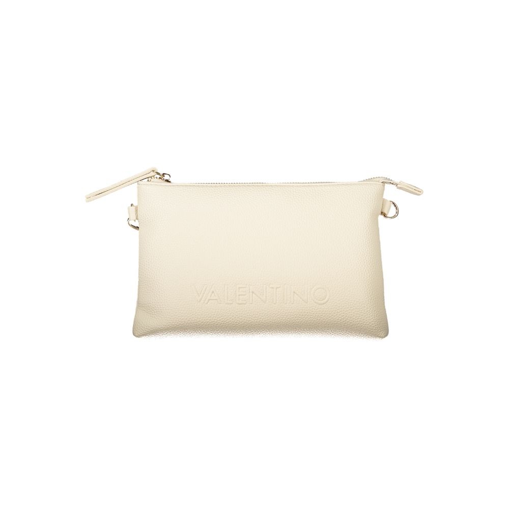 Beige Polyurethane Women's Bag