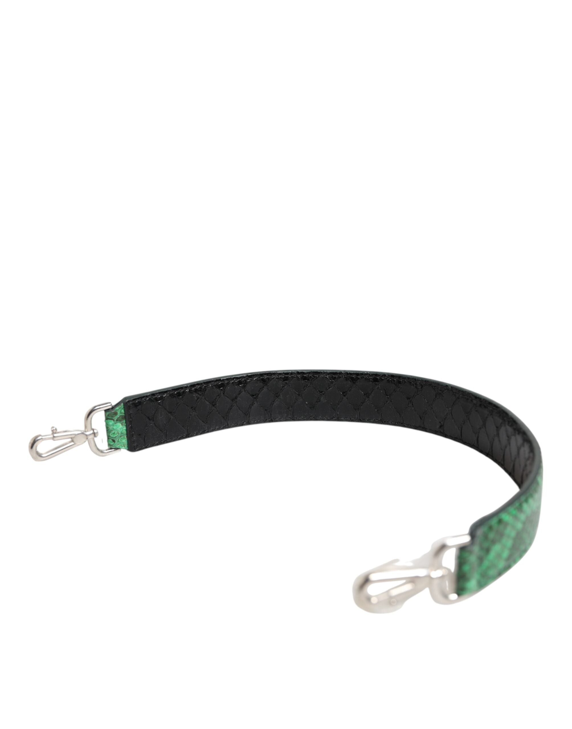 Schwarz Grüne Exotic Ledertasche Schulterriemen