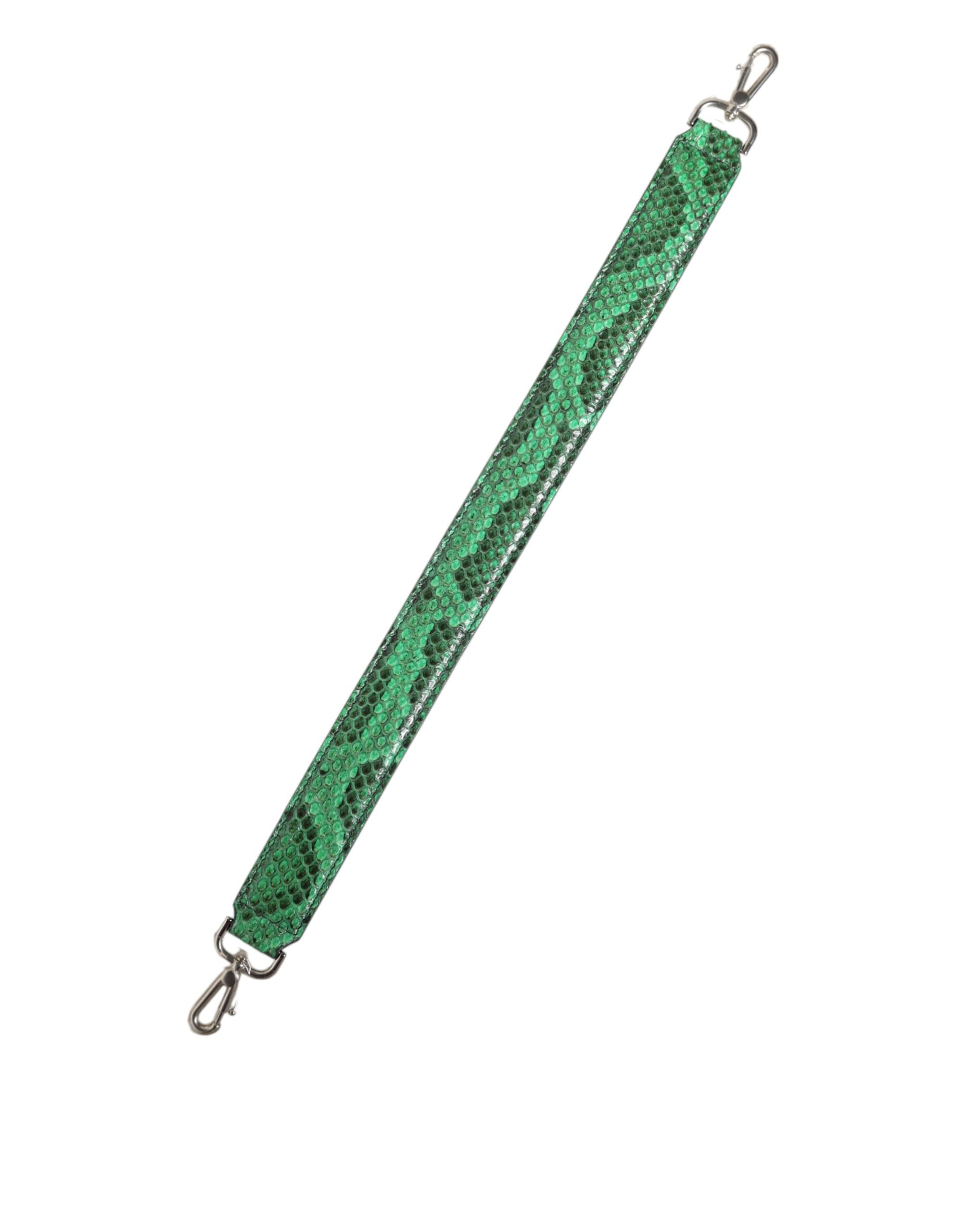 Schwarz Grüne Exotic Ledertasche Schulterriemen