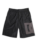 Badeshorts für Herren mit schwarzem Logo-Print