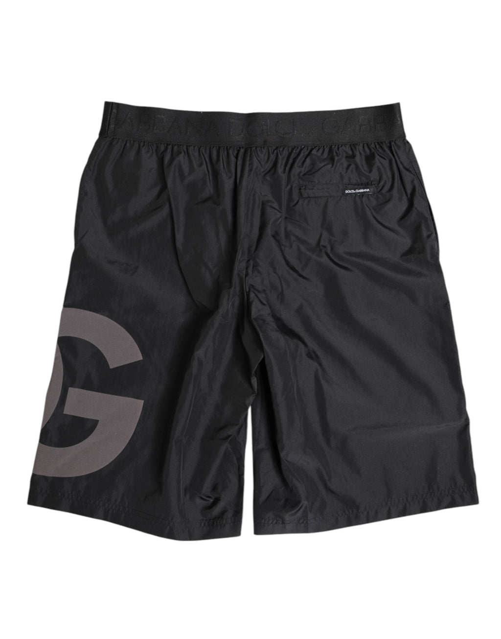 Badeshorts für Herren mit schwarzem Logo-Print
