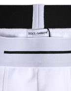 White Cotton Stretch Regular Boxer Underwear