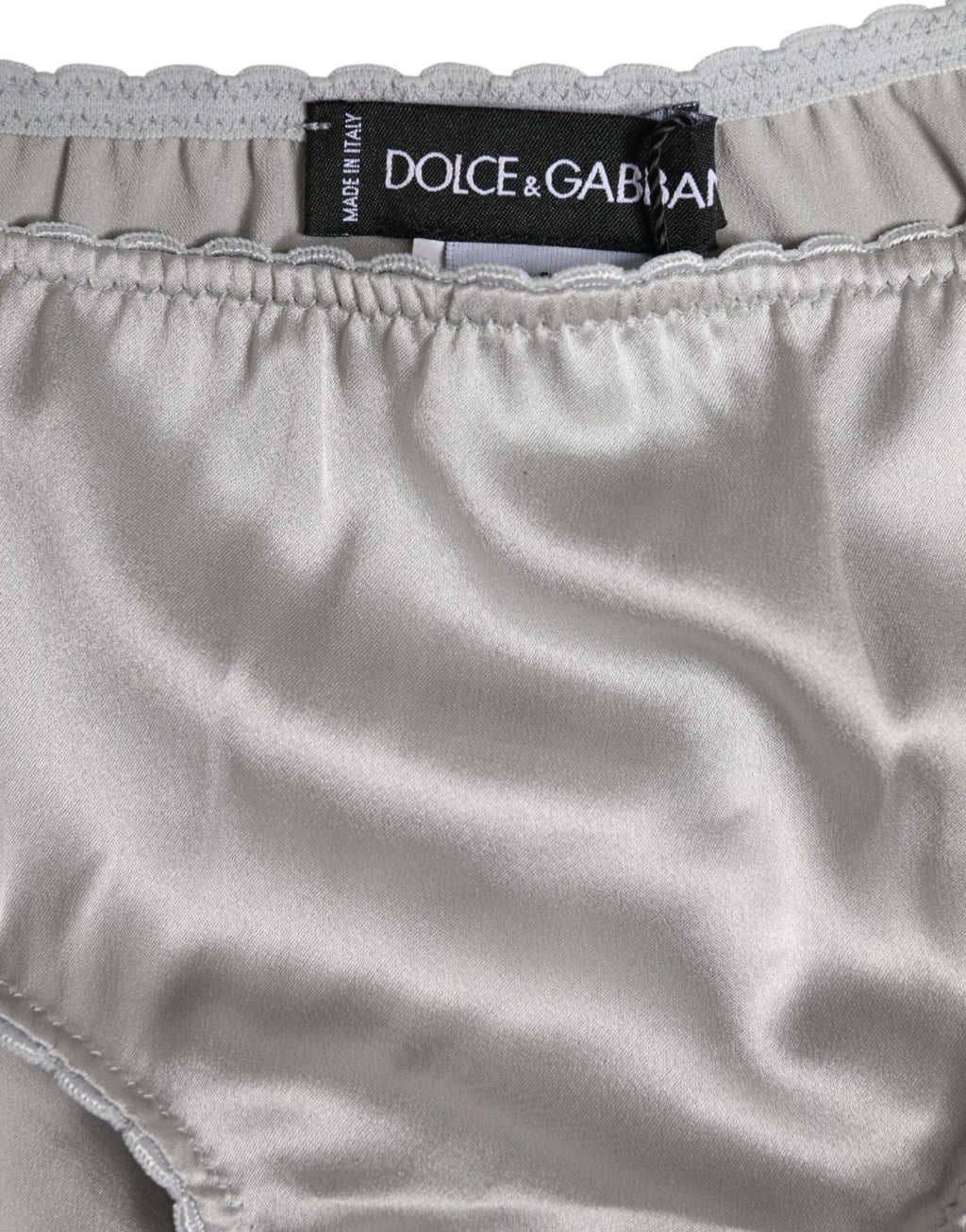 Gray Silk Stretch Low-Rise Briefs