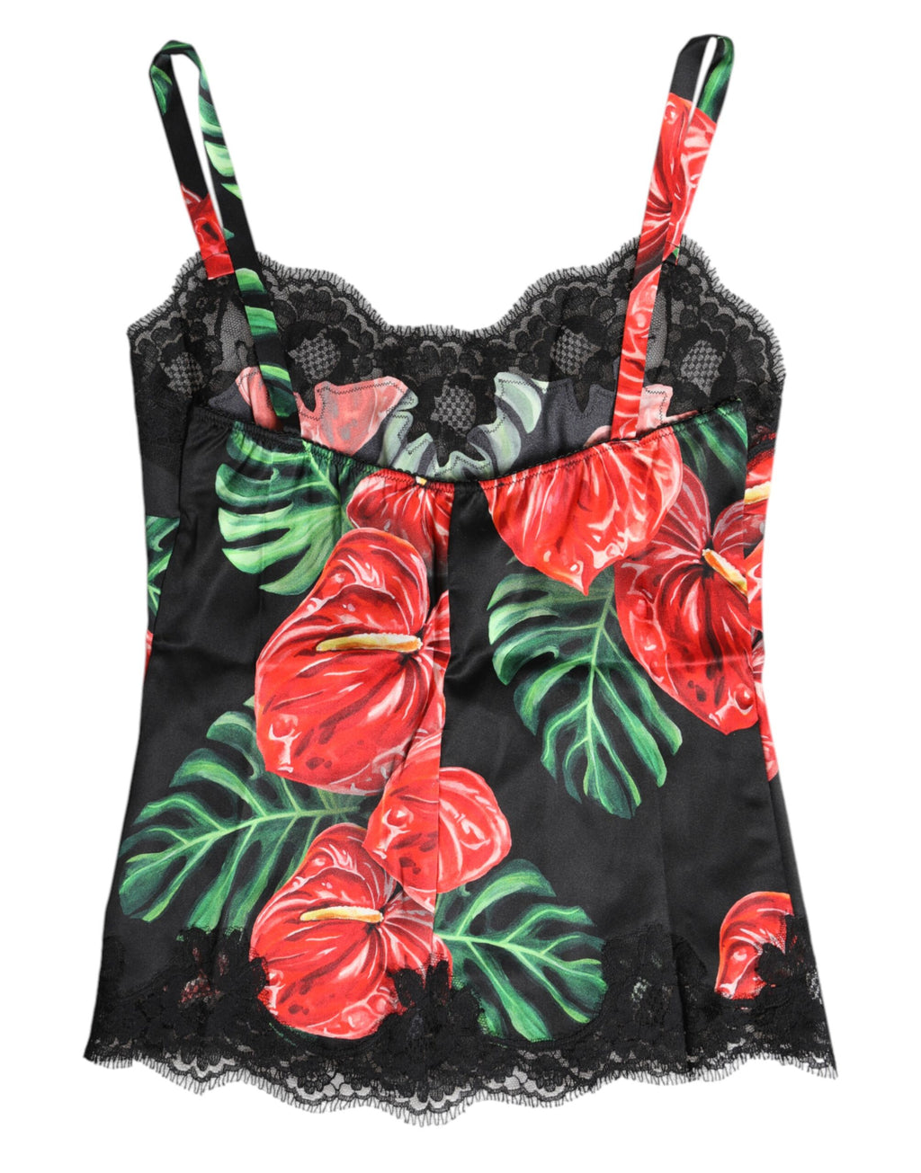 Mehrfarbige Blumen Seide Tank Top Dessous Unterwäsche
