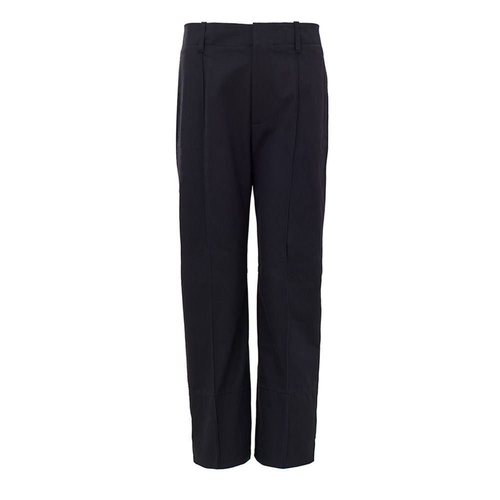Marineblaue Freizeithose aus Baumwolle
