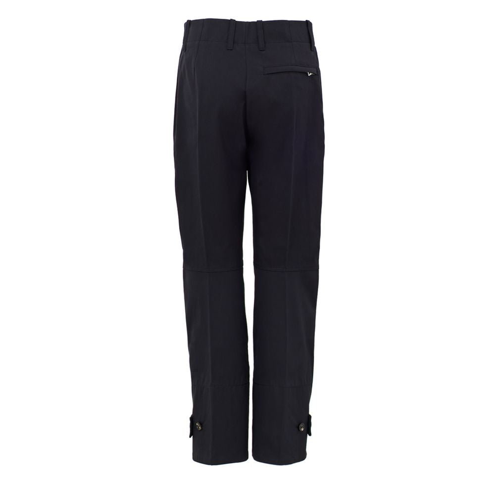 Marineblaue Freizeithose aus Baumwolle