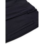 Marineblaue Freizeithose aus Baumwolle