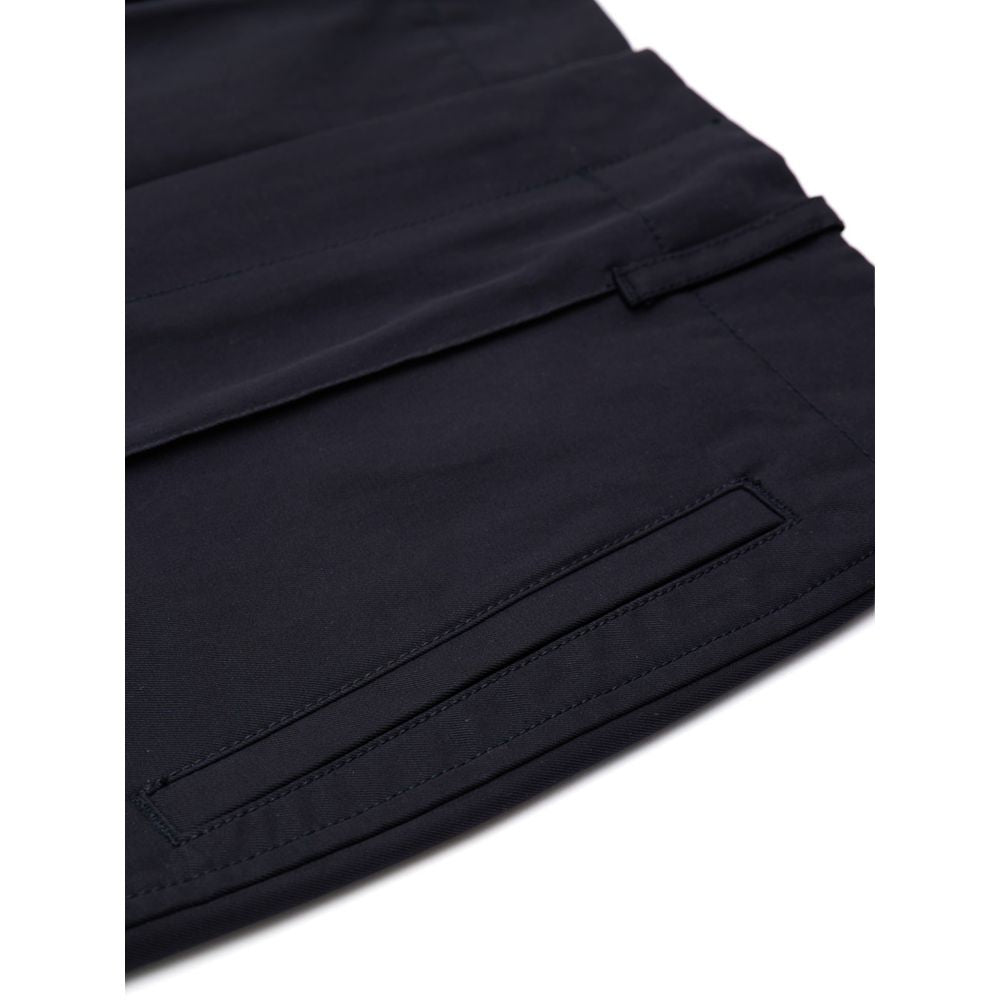 Marineblaue Freizeithose aus Baumwolle