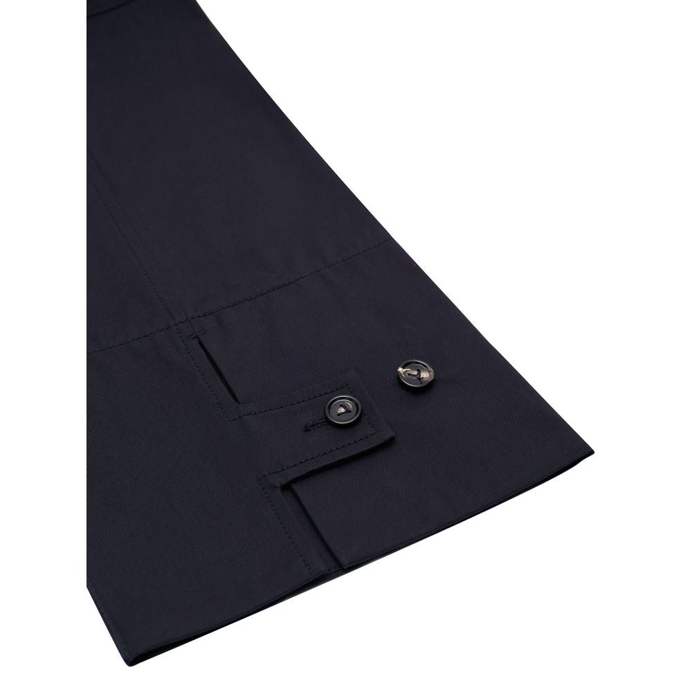 Marineblaue Freizeithose aus Baumwolle