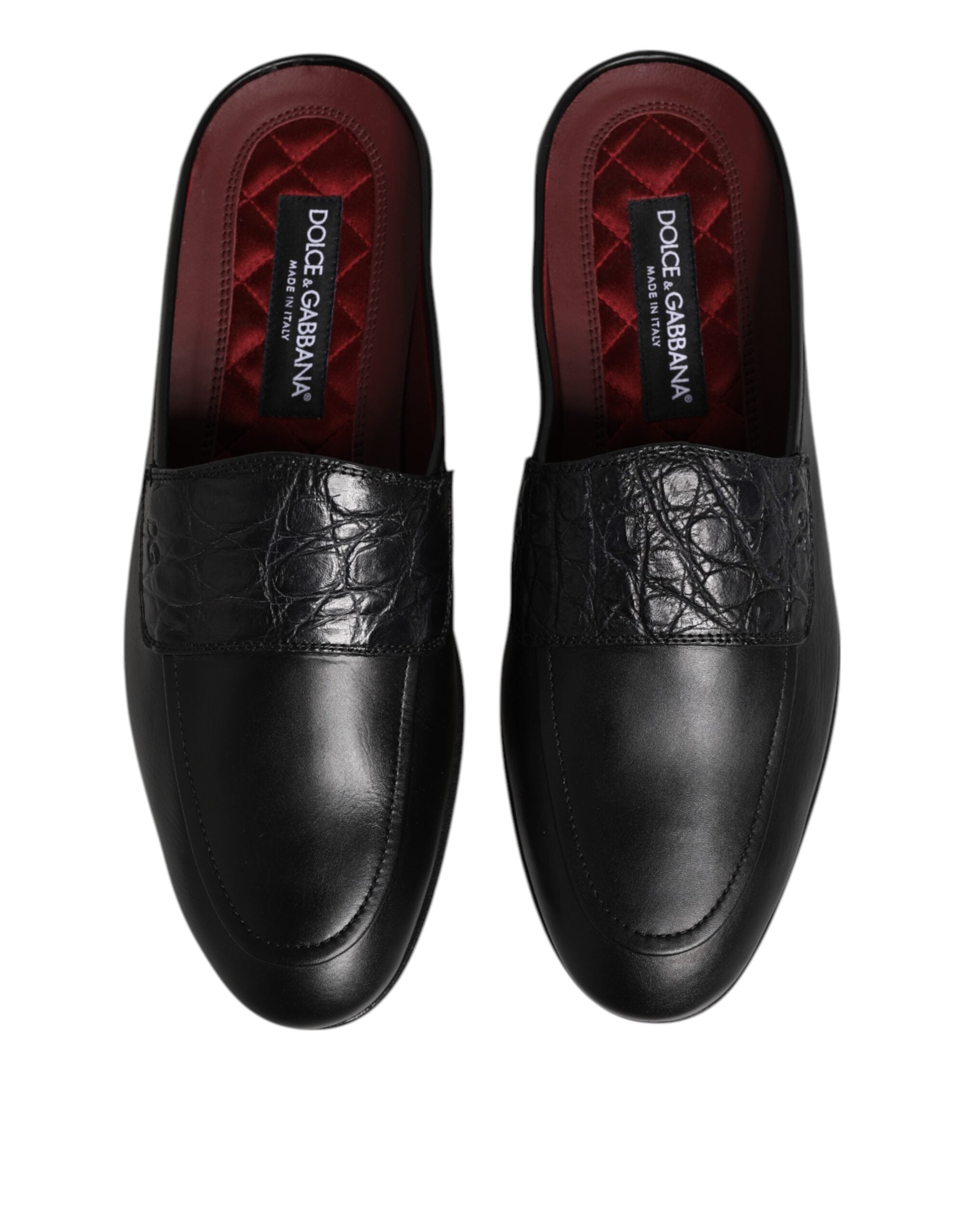 Scarpe Loafers Slip On In Pelle Di Vitello Nera