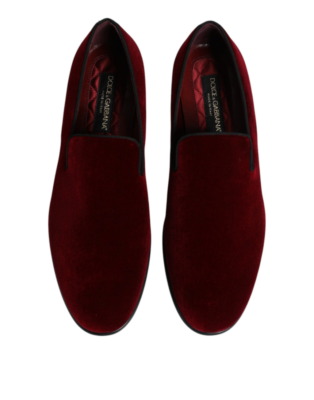 Rote Slipper aus Baumwollsamt für festliche Anlässe
