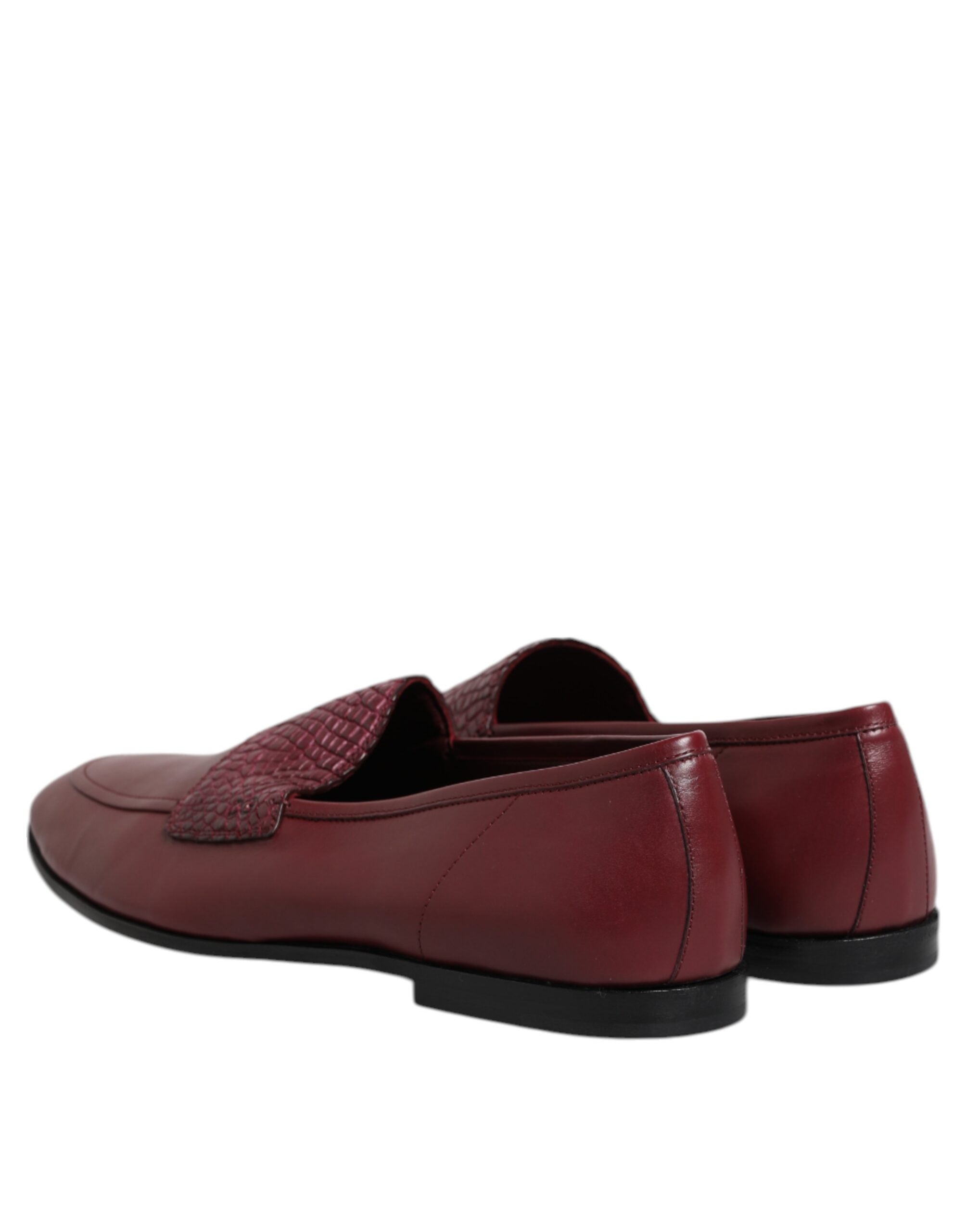 Scarpe eleganti slip-on in pelle di vitello bordeaux