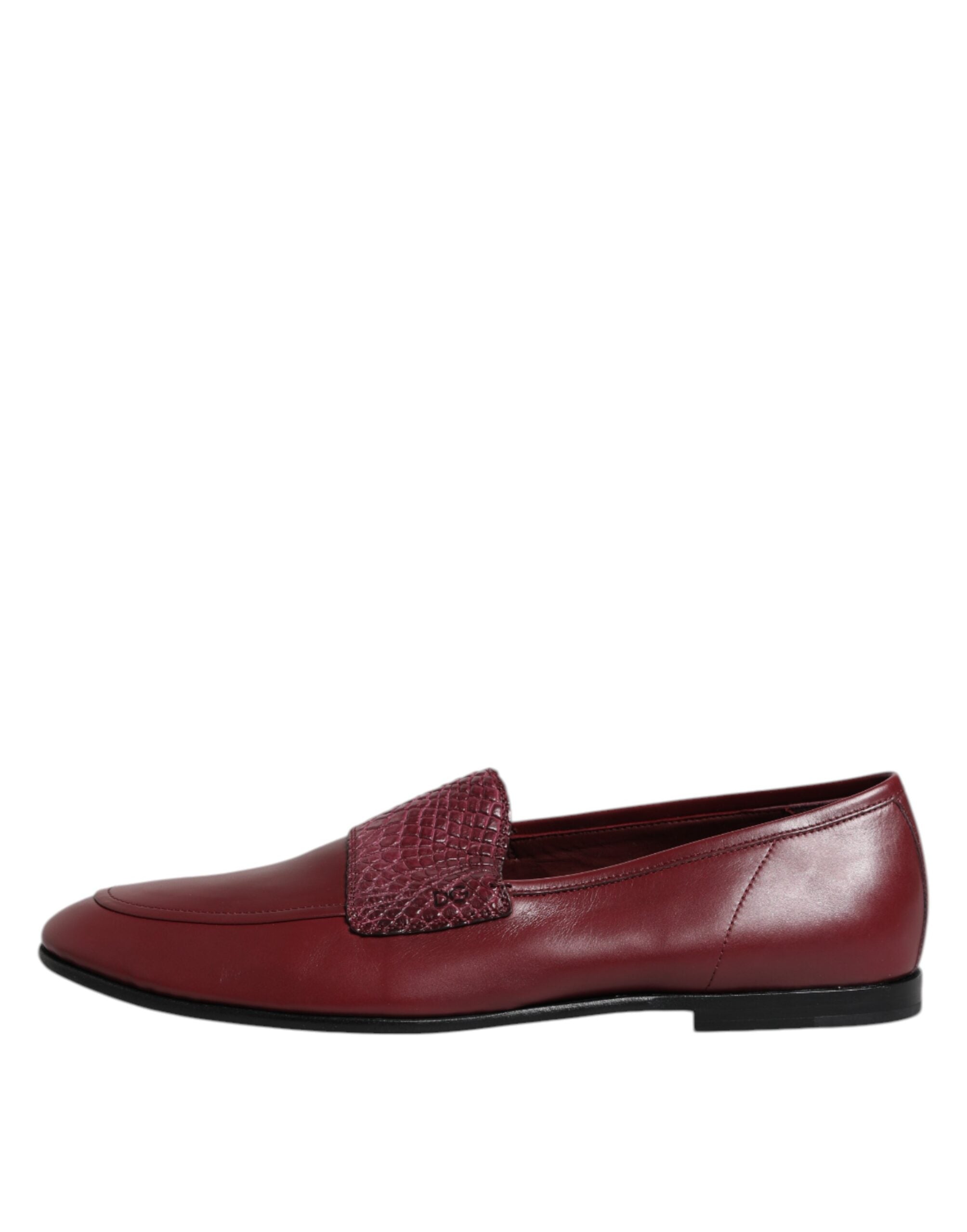 Scarpe eleganti slip-on in pelle di vitello bordeaux