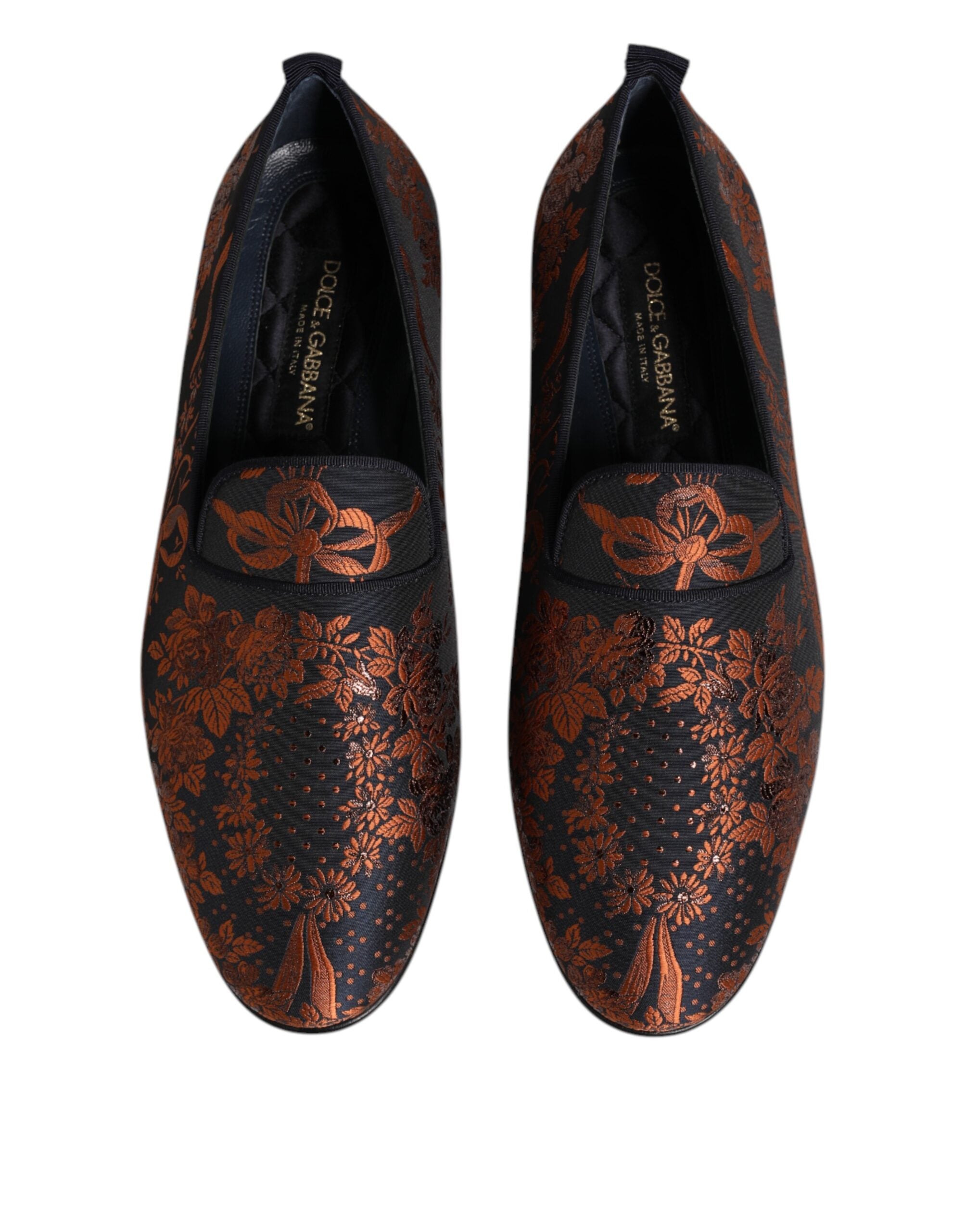Scarpe da uomo nere in poliestere jacquard modello mocassino slip-on