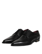 Black Leather Lace Up Dress Men Derby Shoes