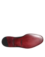 Black Calf Leather Lace Up Dress Derby Shoes