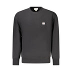 Schwarzes Herren-Sweatshirt aus Baumwolle