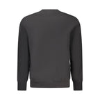 Schwarzes Herren-Sweatshirt aus Baumwolle