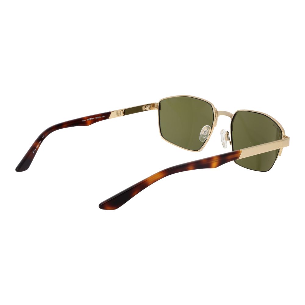 Goldfarbene Metallsonnenbrille