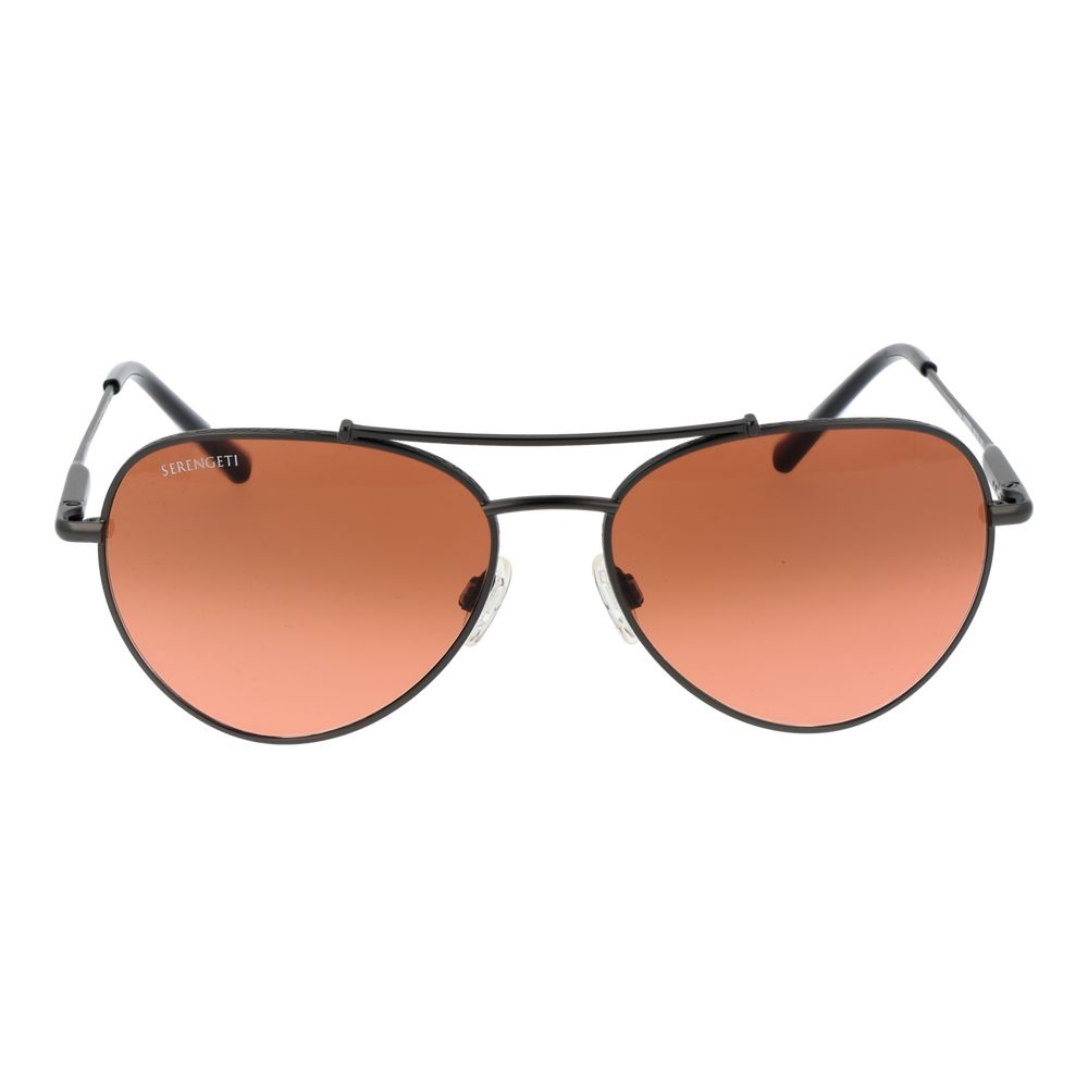 Schwarze Metallsonnenbrille