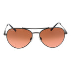 Schwarze Metallsonnenbrille