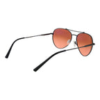 Schwarze Metallsonnenbrille