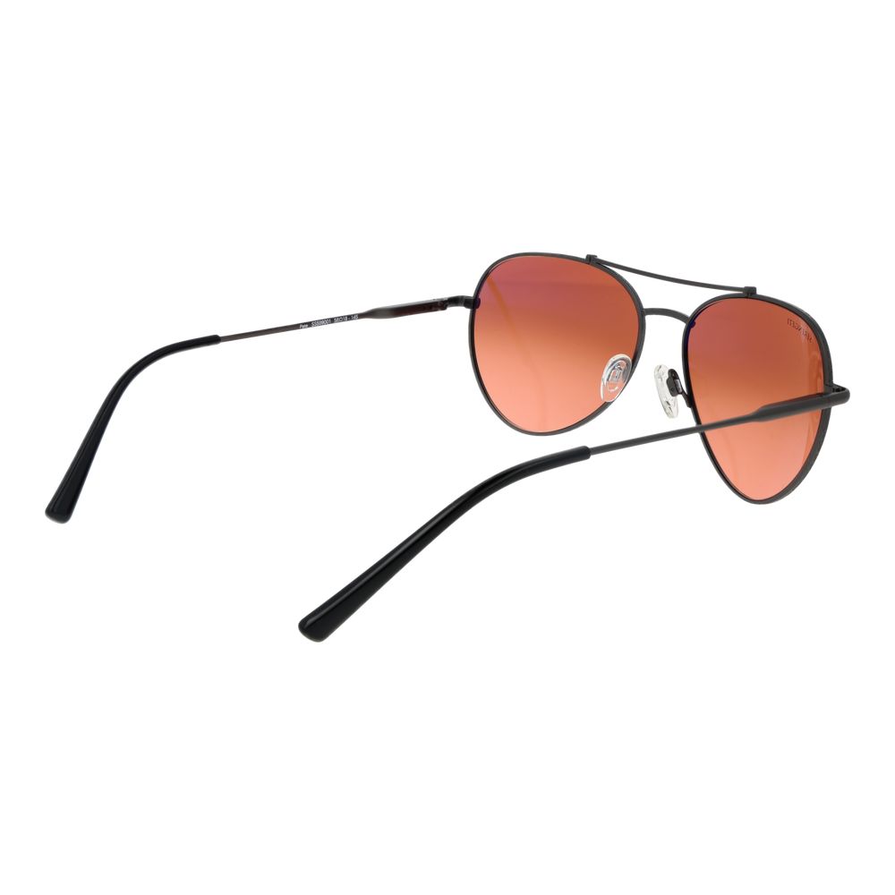 Schwarze Metallsonnenbrille