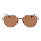 Brown Metal Sunglasses