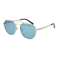 Sonnenbrille aus silbernem Metall