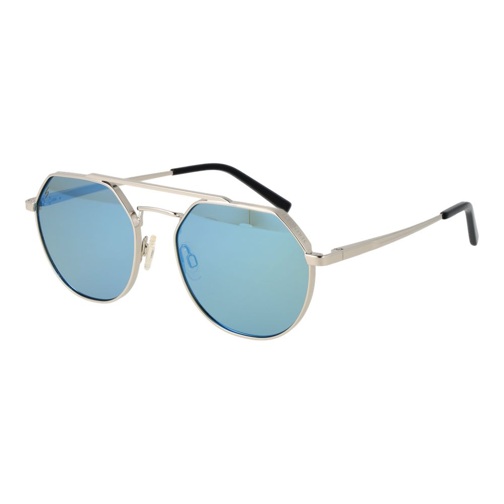 Sonnenbrille aus silbernem Metall